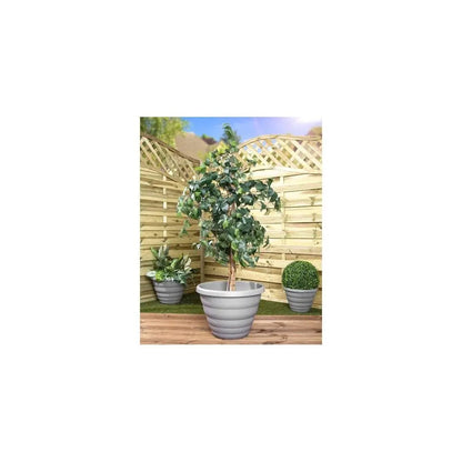 Pack of 2 - Beehive 32cm Round Upcycled Plant Pot Wham Storage