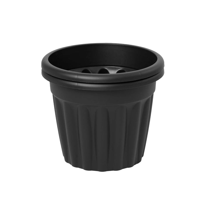 Pack of 2- 50cm Vista Large Round Plastic Plant Pot Wham Storage