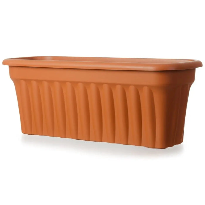 Pack of 2- 80cm Vista Extra Large Long Rectangular Plastic Trough Planter Wham Storage