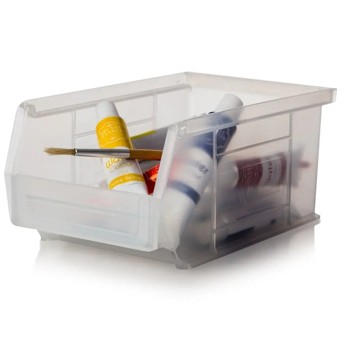 Pack of 20 - XL2 Semi-Open Front Small Parts Plastic Containers XL