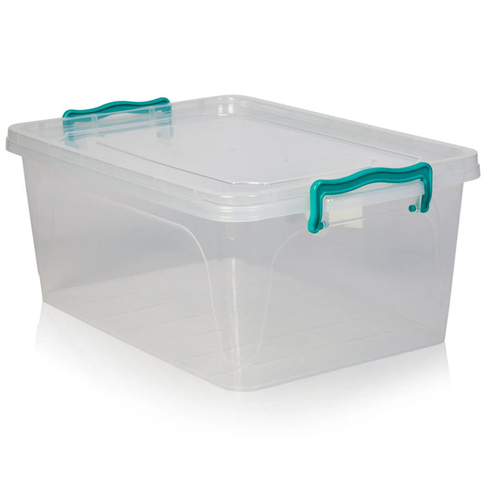 Pack of 3 - 13 Litre Shallow Box with Clip on Lid - 021116 Hobby Life