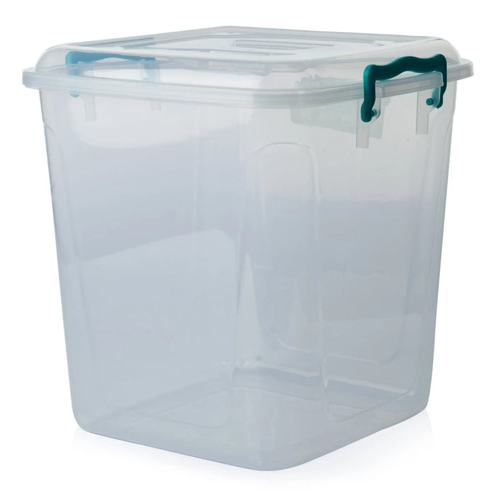 Pack of 3 - 20 Litre Square Plastic Pantry Storage Box Hobby Life