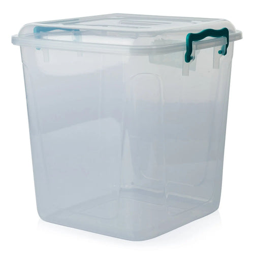 Pack of 3 - 20 Litre Square Plastic Pantry Storage Box Hobby Life