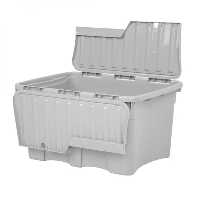 Pack of 3 - 54 Litre Home Upcycled Plastic Croc Box with Attached Lid Wham Storage