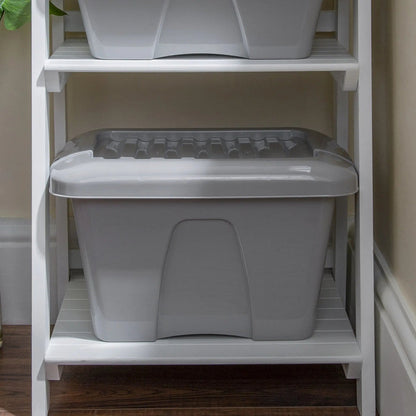 Pack of 4 - 14 Litre Home Upcycled Plastic Box with Lid Wham Storage
