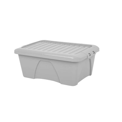 Pack of 4 - 34 Litre Home Upcycled Plastic Box & Lid Wham Storage