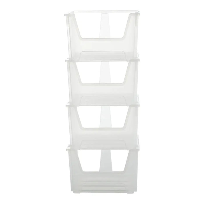 Pack of 4 - XSTORE Plastic Picking/Stacking Boxes XL