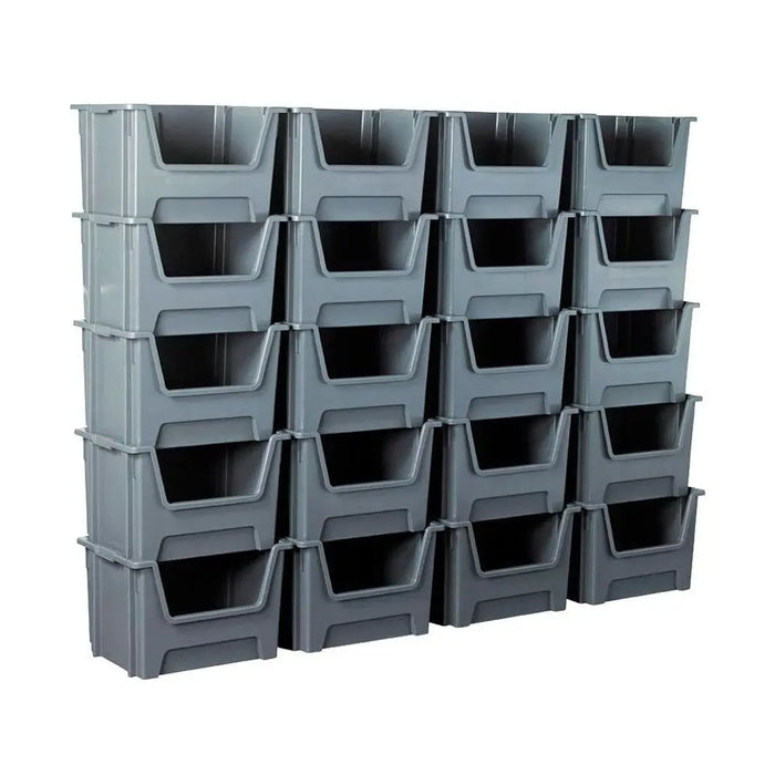 Pack of 4 - XSTORE Plastic Picking/Stacking Boxes XL