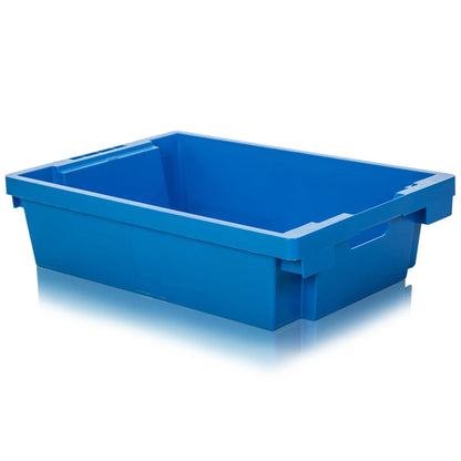 Pack of 5 - 27 Litre Heavy Duty Plastic Tote Boxes