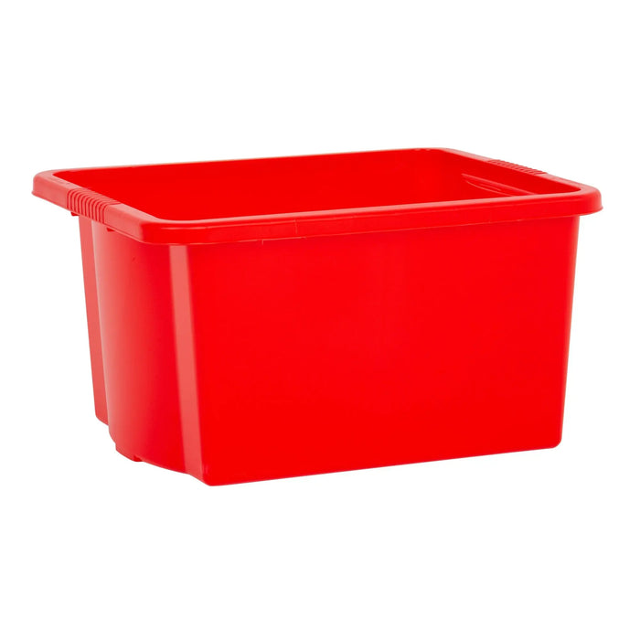 Pack of 5 - 35 Litre Stack and Store Plastic Storage Boxes Wham Storage