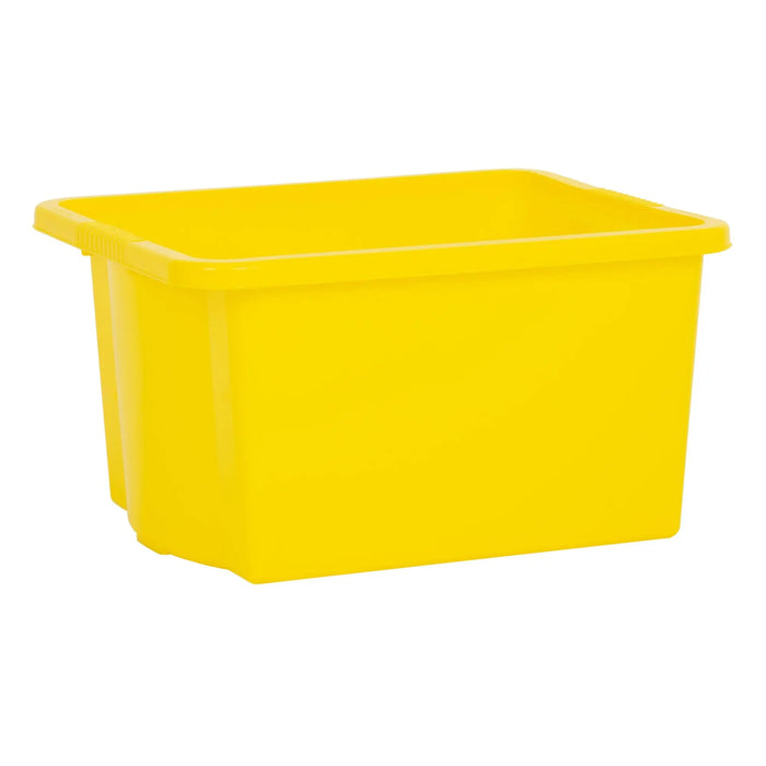Pack of 5 - 35 Litre Stack and Store Plastic Storage Boxes Wham Storage