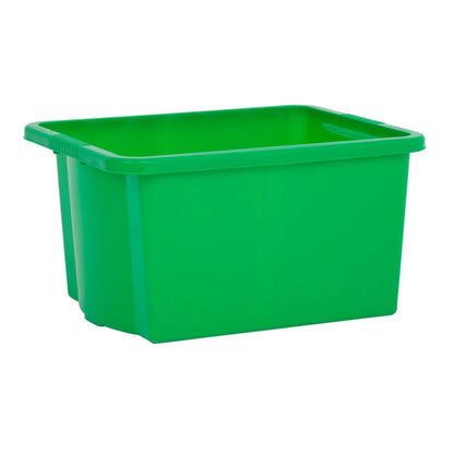 Pack of 5 - 35 Litre Stack and Store Plastic Storage Boxes Wham Storage