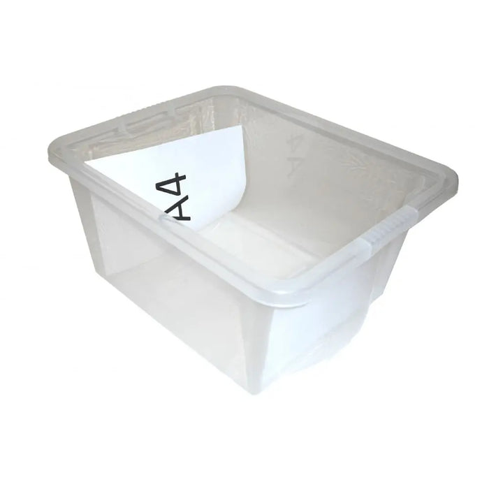 Pack of 5 - 35 Litre Stack and Store Plastic Storage Boxes Wham Storage
