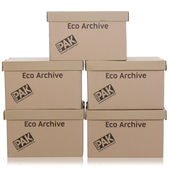 Pack of 5 - Eco Archive Cardboard Boxes StorePak