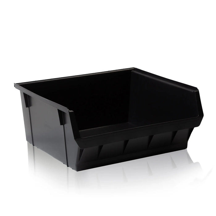 Pack of 5 - Large Open Fronted Plastic Storage Bins - Size 6 Counter