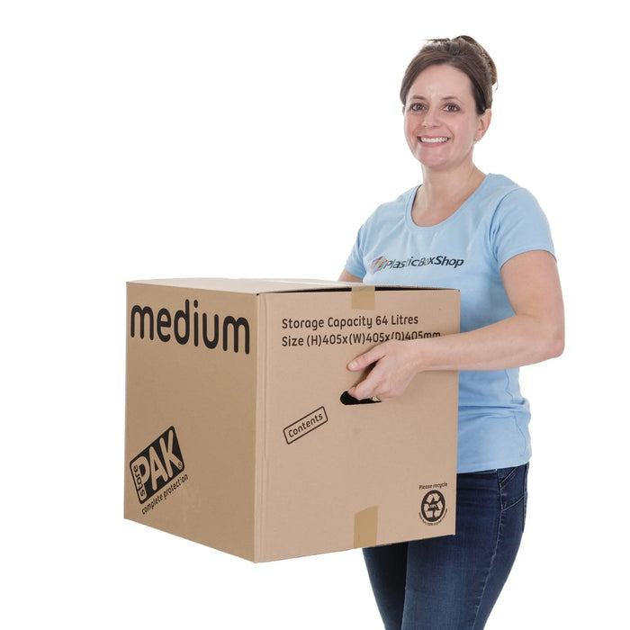 Pack of 5 - Medium Cardboard Packing Boxes StorePak