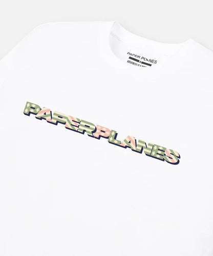 Paper Planes Diamond & Stripes Tee - White