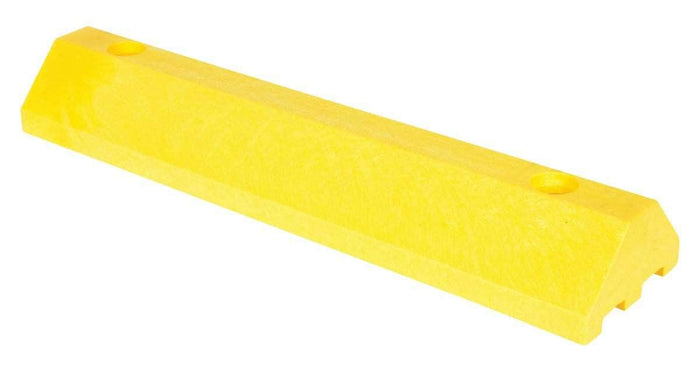 Plastic Parking Block with Cable Channels - Crowd Control Warehouse