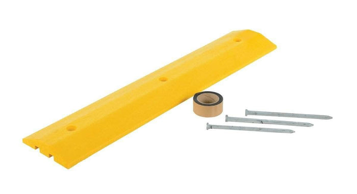 Plastic Speed Bump with Cable Channels - Crowd Control Warehouse