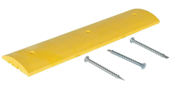 Plastic Speed Bump with Cable Channels - Crowd Control Warehouse