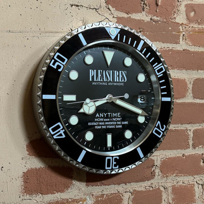 PLEASURES ANYTIME CLOCK - BLACK
