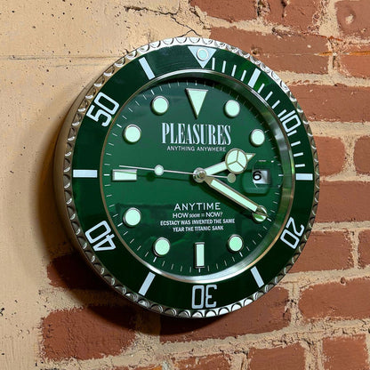PLEASURES ANYTIME CLOCK - GREEN