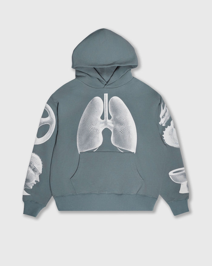 PLEASURES DYSFUNCTION HOODIE (P26SP014-GREY)