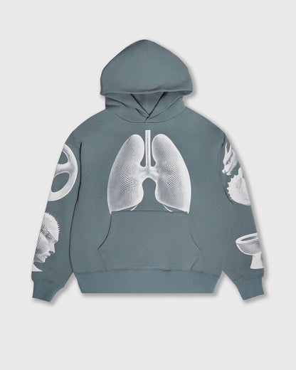 PLEASURES DYSFUNCTION HOODIE (P26SP014-GREY)
