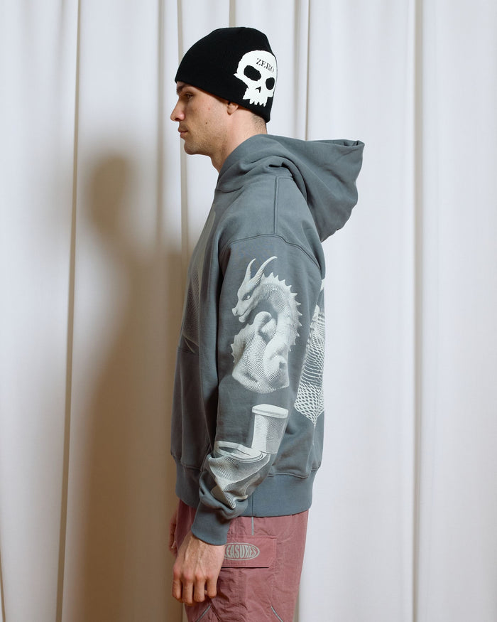 PLEASURES DYSFUNCTION HOODIE (P26SP014-GREY)