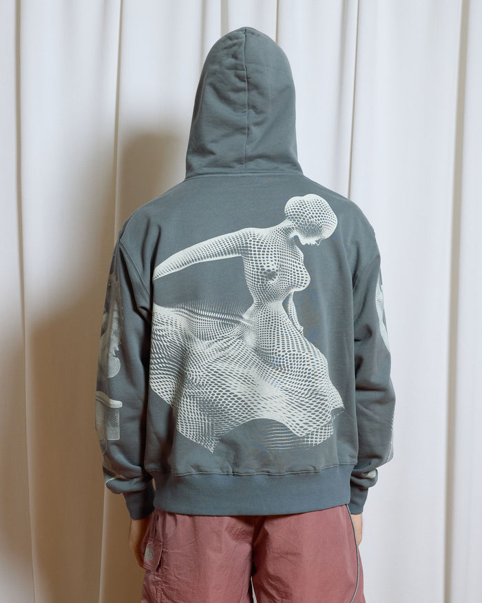 PLEASURES DYSFUNCTION HOODIE (P26SP014-GREY)