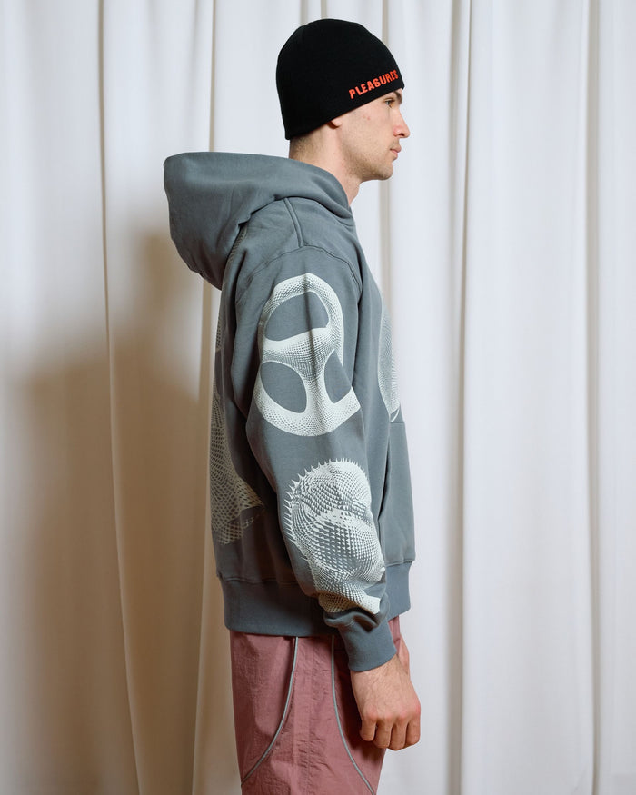 PLEASURES DYSFUNCTION HOODIE (P26SP014-GREY)