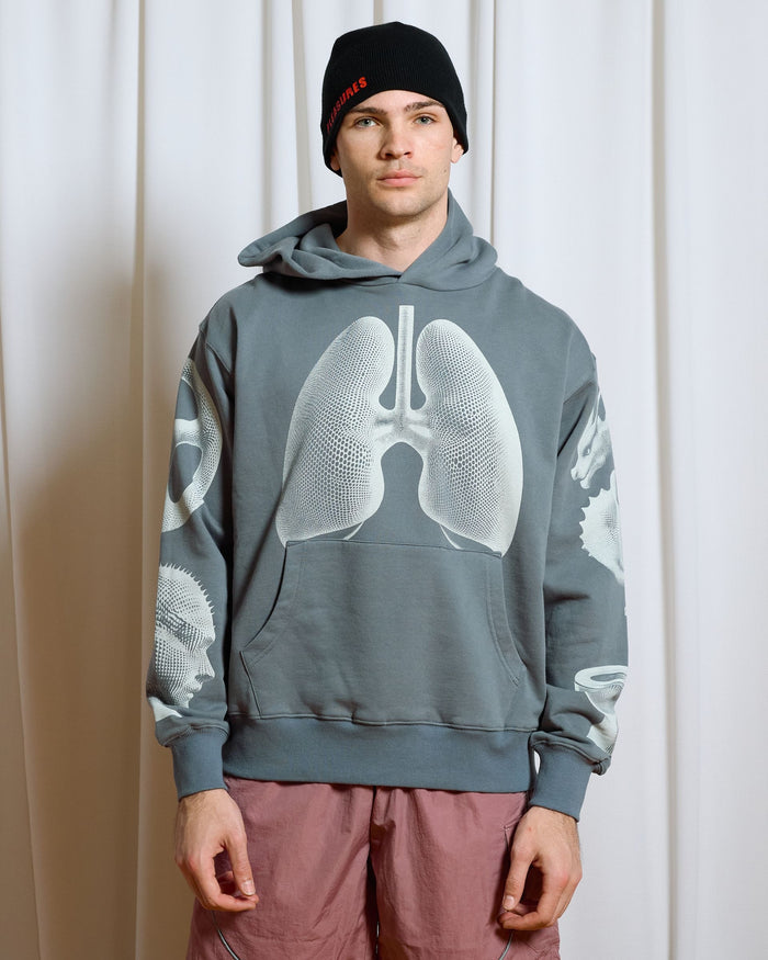 PLEASURES DYSFUNCTION HOODIE (P26SP014-GREY)