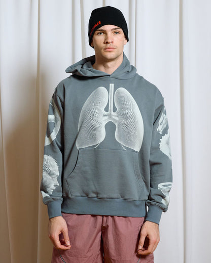 PLEASURES DYSFUNCTION HOODIE (P26SP014-GREY)