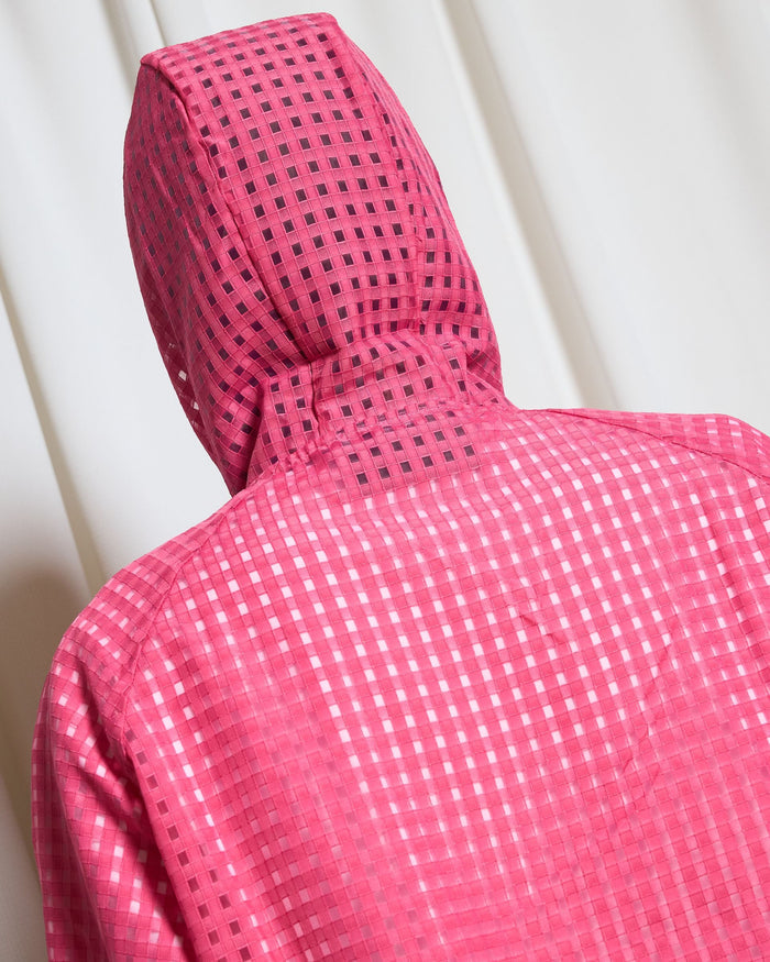 Pleasures SYSTEM PLAID HOODED JACKET (P26SP003-PINK)
