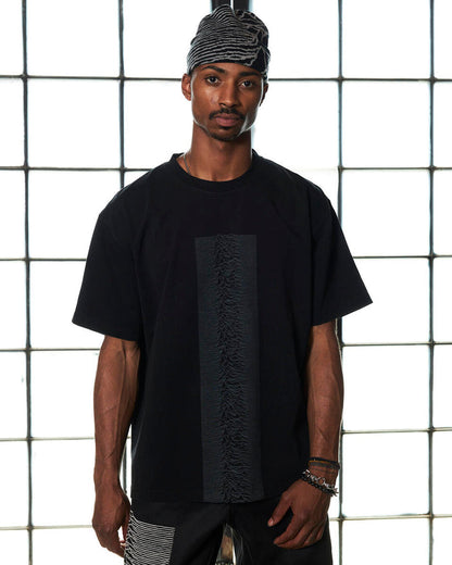 PLEASURES WAVES TEE - BLACK