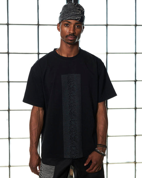 PLEASURES WAVES TEE - BLACK