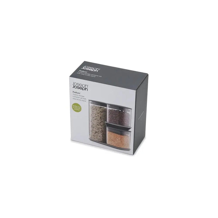 Podium 3-Piece Storage Container Set Joseph Joseph