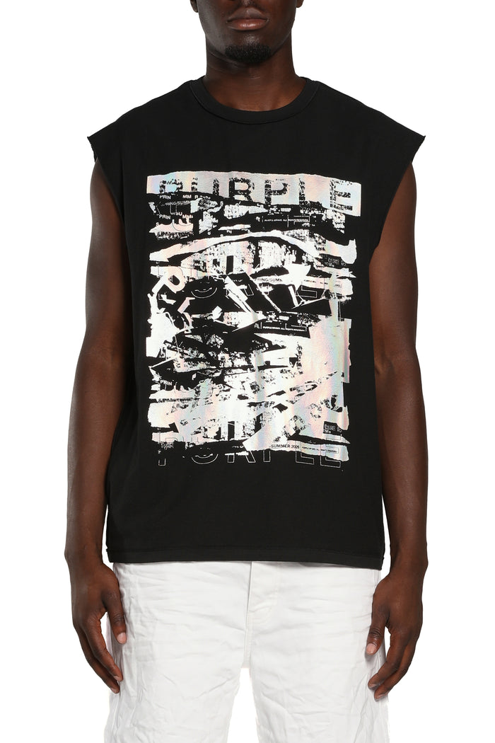 Purple Brand P103-TBIF226 TEXTURED SLEEVELESS TEE