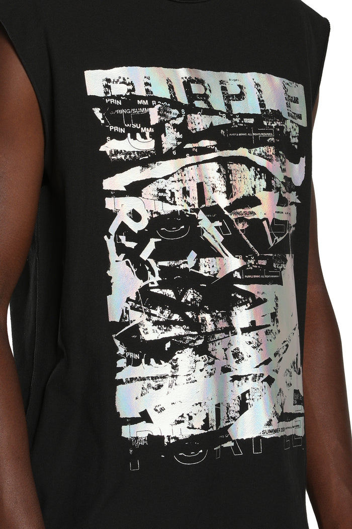 Purple Brand P103-TBIF226 TEXTURED SLEEVELESS TEE