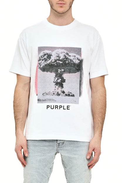 Purple Brand P117 White HWMD425 HWT Jersey SS Tee - White