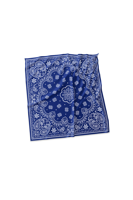 Purple Brand P903 Blue CBPB123 Printed Cotton Bandana - Blue