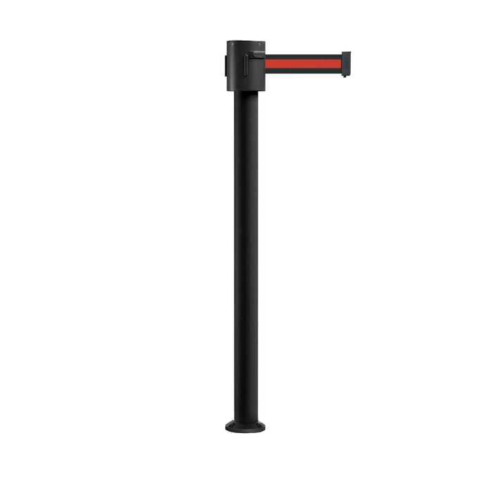 BLACK WITH HORIZONTAL RED STRIPE