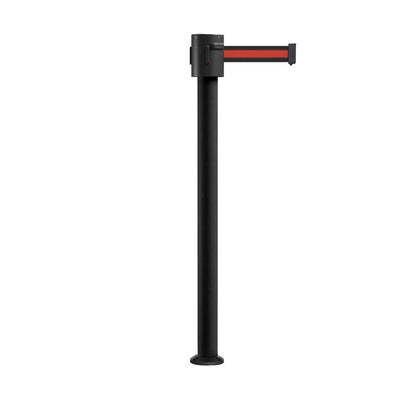 BLACK WITH HORIZONTAL RED STRIPE