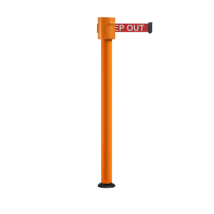 RED WITH "DANGER - KEEP OUT" WHITE LETTERS