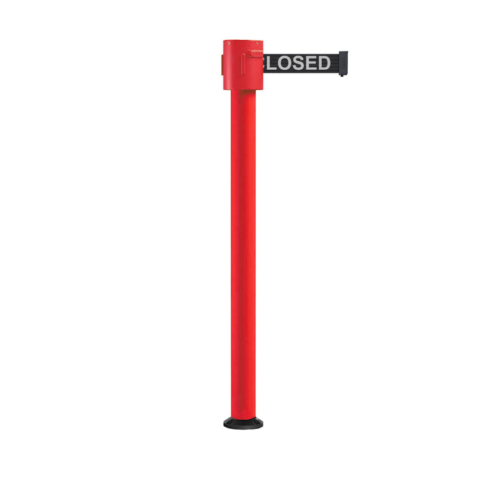 BLACK WITH "THIS LINE CLOSED" WHITE LETTERS