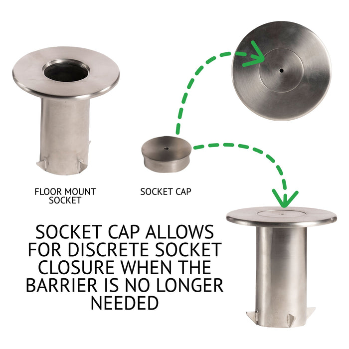 Retractable Belt Barrier Stanchion, Removable Base, Orange Post, 35 ft Belt - Montour Line MSX760R - Crowd Control Warehouse
