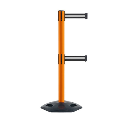 Safety Orange / Black with Horizontal White Stripe