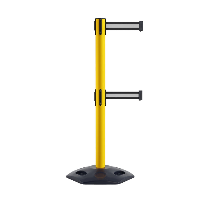 YELLOW / BLACK WITH WHITE HORIZONTAL STRIPE