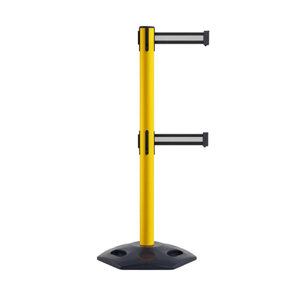 YELLOW / BLACK WITH WHITE HORIZONTAL STRIPE