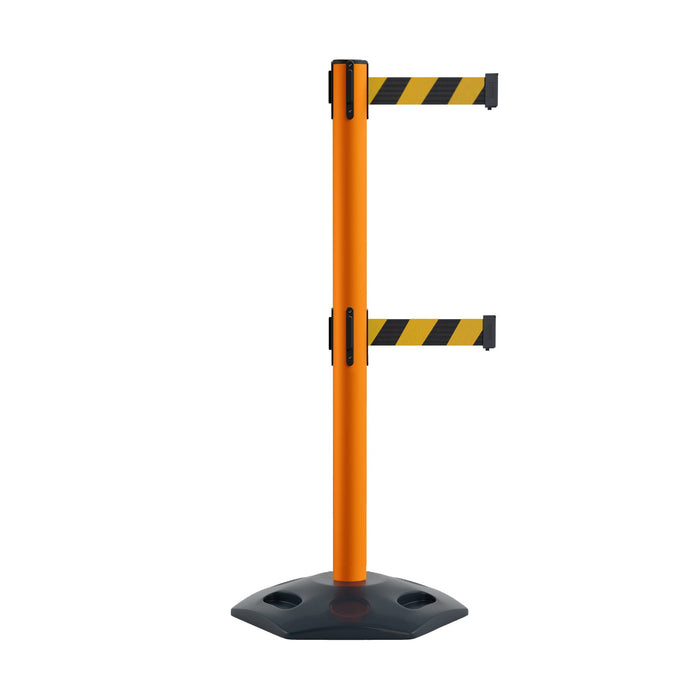 ORANGE / BLACK AND YELLOW DIAGONAL
